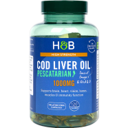 Holland and Barrett Cod Liver Oil 1000mg – 120 Capsules image