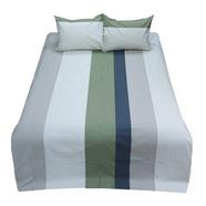 HomeTex Bed Sheet Olive Stripe image