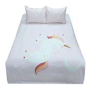 HomeTex Bed sheet Radium Unicorn image