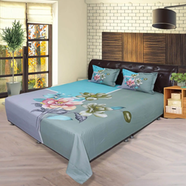 Hometex Bed Sheet Rose Oliv RTP image