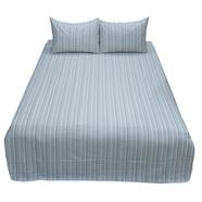 Hometex Bed Sheet Vertical Stripe Black and White image