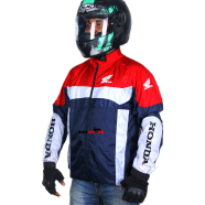 Honda Branded Design Reflective Slim Fit Windbreaker Jacket Moderate Water Resistant and Stylish for Riding 1 Piece