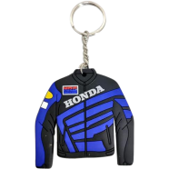 Honda Branded Racing Jacket Style Key Ring (Silicon And Rubber Made) - 1 Piece image