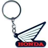 Honda PVC Keychain Key Ring Red Rubber Motorcycle Bike Car Collectible Gift New image