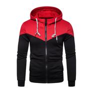 Hoodie Jacket For Men Black and Red image