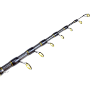 Hook And Hunt YG 103 Model Portable Carbon Fiber Sea Fishing Rod Retractable Lure Rod, Super Stiff For Raft, Rock And Sea Fishing Pocket Rod image