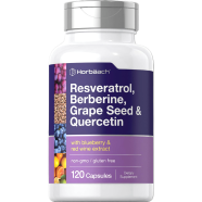 Horbaach Resveratrol Berberine Grape Seed and Quercetin 120 Capsules - X003Y2XX0V image