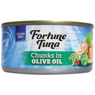 Hosen Fortune Tuna Chunks in Olive Oil 185gm image