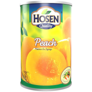 Hosen Quality Peach Halves In Syrup 420gm image