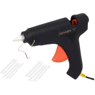 Hot Melt Glue Gun With 10 Glue Stick Free Black image