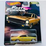 Hot Wheels Premium Single – 66 Chevy Nova – Golden 4/5 Motor City image