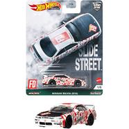 Hot Wheels Premium Single – Slide Street – Nissan Silvia (S14) – White/Red image