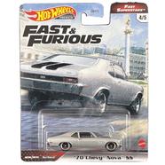 Hot Wheels Premium Single – Superstars – 70 Chevy Nova SS – Silver image