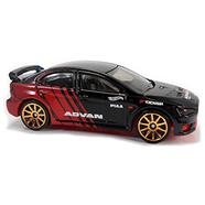 Hot Wheels Regular – 2008 Lancer Evolution – 1/10 And 69/250 – Advan – Black Plus Red image