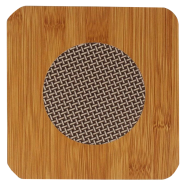 Household Wooden Square Shape Heat Resistant Cup Pot Mat Coaster Pad - Wood Color - (1 Pcs) image
