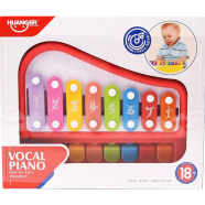 Huanger HE8010 Kids Piano Xylophone 8 Keys Musical Organ Toys For Children Early Learning With Drum Sticks image