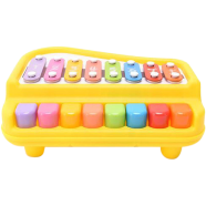 Huanger HE8010 Kids Piano Xylophone 8 Keys Musical Organ Toys For Children Early Learning With Drum Sticks image