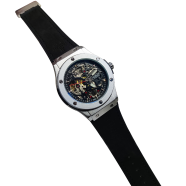 Hublot Automatic Movement Watch For Men Black And White Dial Colour image