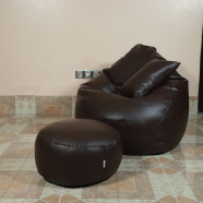 Hugbag Faux Leather Pear Shape Combo Bean Bag 3Pcs image