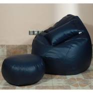 Hugbag Faux Leather Pear Shape Combo Bean Bag 3Pcs image