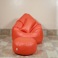 Hugbag Faux Leather Pear Shape Combo Bean Bag 3Pcs image