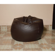 Hugbag Faux Leather Pumpkin Shape Single Bean Bag 1Pcs image