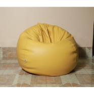 Hugbag Faux Leather Pumpkin Shape Single Bean Bag 1Pcs image