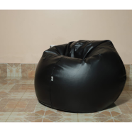 Hugbag Faux Leather Pumpkin Shape Single Bean Bag 1Pcs image