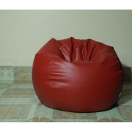 Hugbag Faux Leather Pumpkin Shape Single Bean Bag 1Pcs image