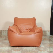 Hugbag Faux Leather Single Couch Bean Bag 1Pcs image