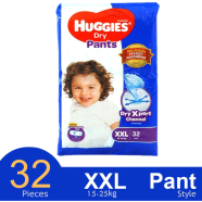 Huggies Dry Xpert Channel Pants System Baby Diaper (XXLSize) (15-25kg) (32 pcs) image