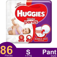 Huggies Wonder Pant System Baby Daiper (4-8 kg) (86 Pcs)