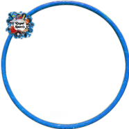 Hula Hoop Fitness Equipment 19 Inch - Blue image