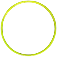 Hula Hoop Fitness Equipment Fluorescent Green 23 Inch image