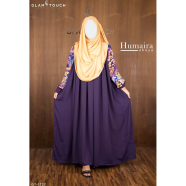 Glam Touch Humaira Contrast Abaya image