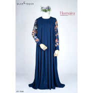 Glam Touch Humaira Contrast Abaya image
