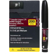 Humalog 200 3 ml KwikPen SC Injection 3ml Kwikpen image