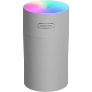 Humidifier 270ml Car Small Air Humidifier Aroma Diffuser Portable Rainbow Steam Smart Mist Humidifier Purifier USB DQ108 (Grey) image