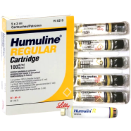 Humulin R Cartridge 5'S Pack- 3 ml image