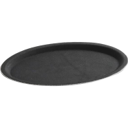 IHW Tray Fiber Non-Slip Black 18.0'' Round 1 Pcs image