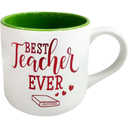 IHW Ceramic Coffee Mug Best Teacher Green Color - TE158 image