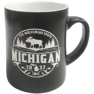 IHW Ceramic Dark Mug Michigan White image