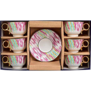 IHW Fine Bone Cup and Saucer 6 plus 6 Pcs Set image