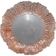 IHW Glass Plate With Copper Rim 33x2.5cm 1 Pcs image