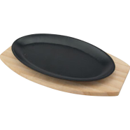 IHW Sizzling Dish with Wooden Stand image