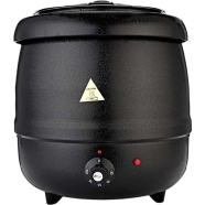 IHW Stainless Steel Electric Soup Warmer Commercial Black image