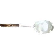 IHW Stainless Steel Rice Spoon Ladle Wooden Handle image