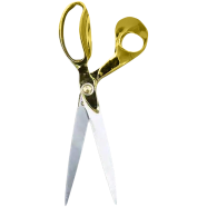 IHW Stainless Steel Sewing Scissors for Quilting, Fabric Crafts, Gold image