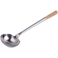 IHW Stainless Steel Soup Ladle With Wooden Handle 11.2/46 cm - DW15060 icon