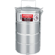 IHW Zebra Food Carrier Stainless Steel Lunch Box 14 x 4 cm image